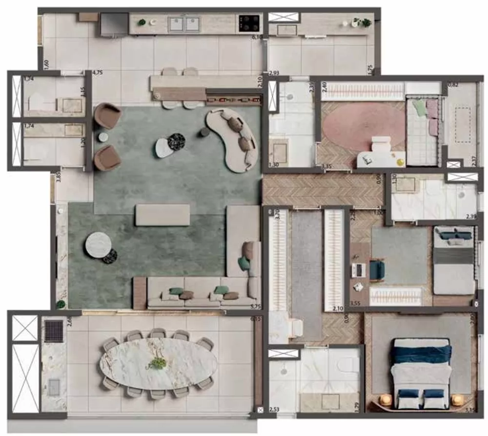 Apartamento, 2 quartos, 75 m² - Foto 1
