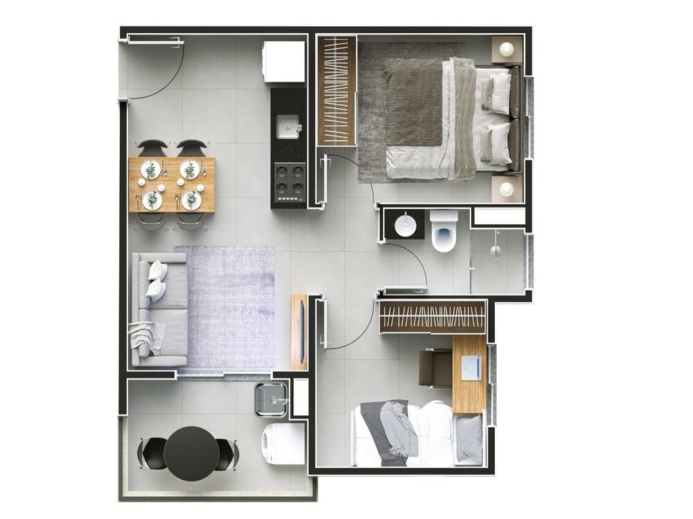 Apartamento, 2 quartos, 39 m² - Foto 4