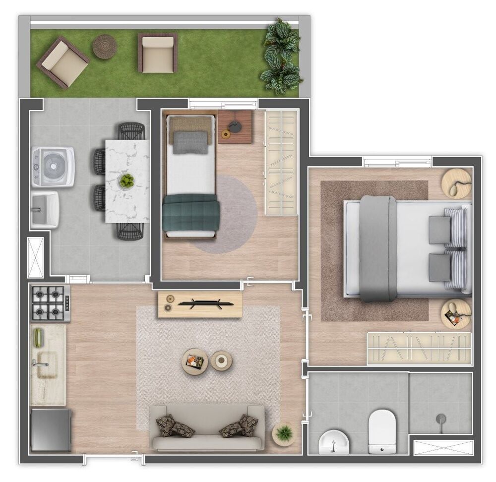 Apartamento, 1 quarto, 31 m² - Foto 11