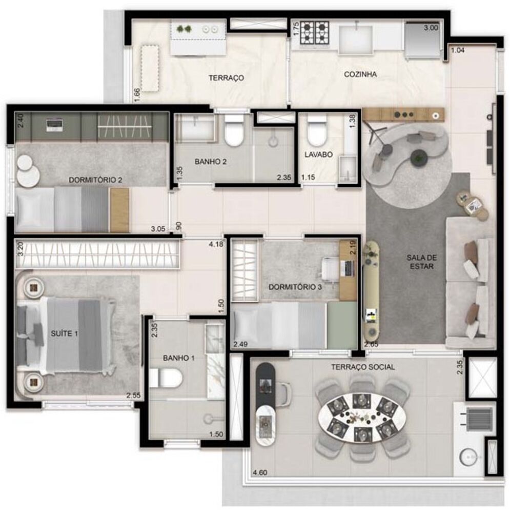Apartamento, 2 quartos, 63 m² - Foto 4