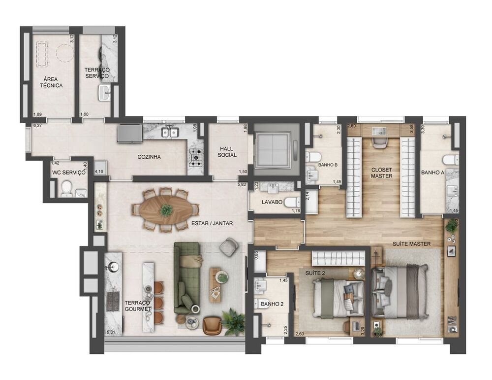 Apartamento, 2 quartos, 98 m² - Foto 9