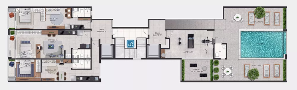 Cobertura, 2 quartos, 119 m² - Foto 6