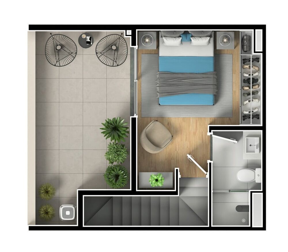 Apartamento, 2 quartos, 42 m² - Foto 3