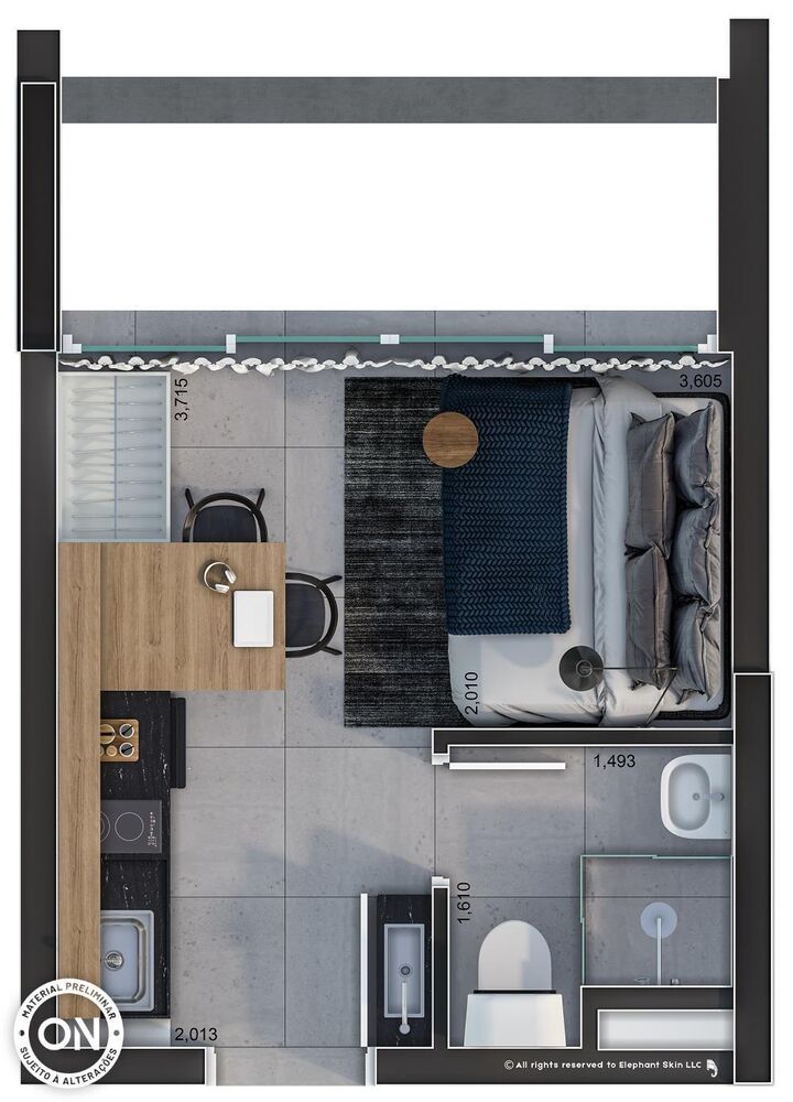 Apartamento, 1 quarto, 23 m² - Foto 7