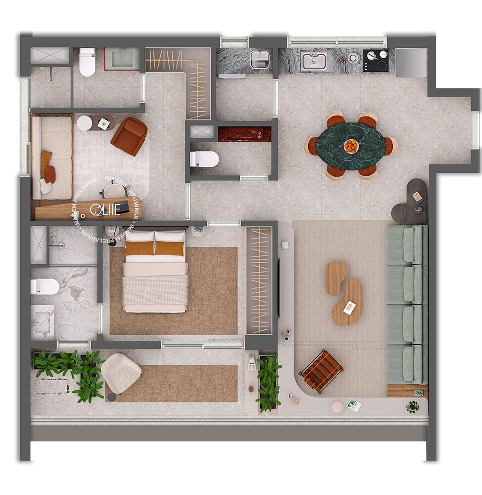 Apartamento, 1 quarto, 46 m² - Foto 8
