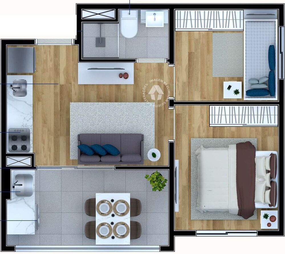 Cobertura, 1 quarto, 84 m² - Foto 8