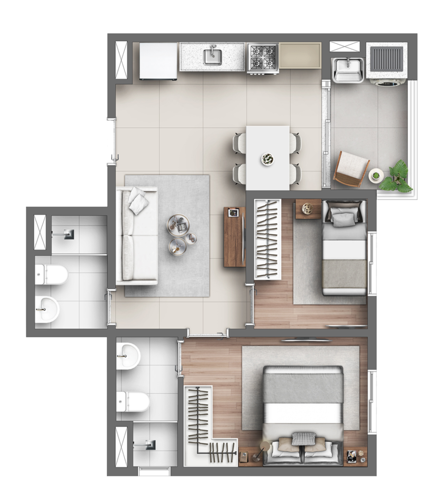Cobertura, 3 quartos, 67 m² - Foto 15