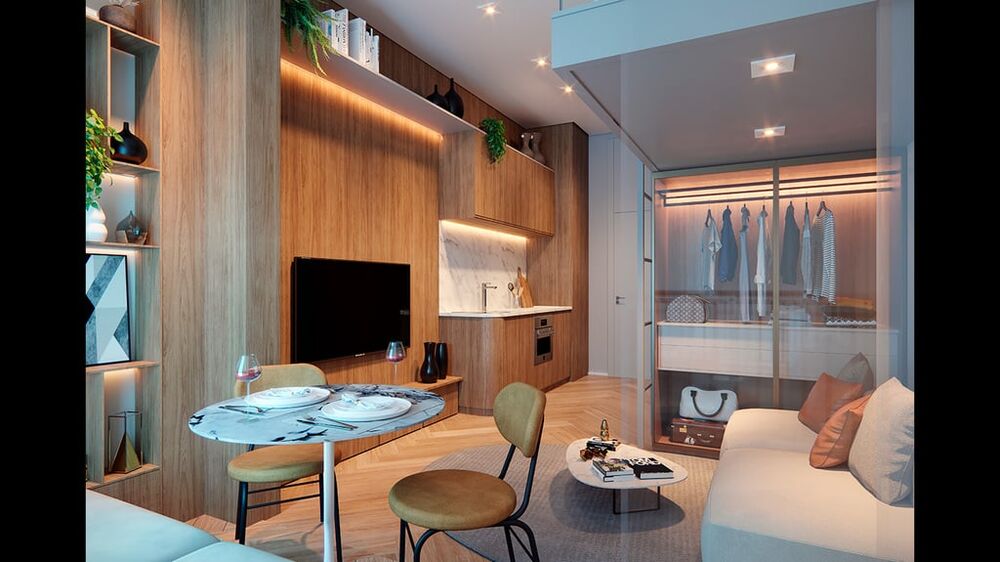 Apartamento à venda com 1 quarto, 58m² - Foto 3