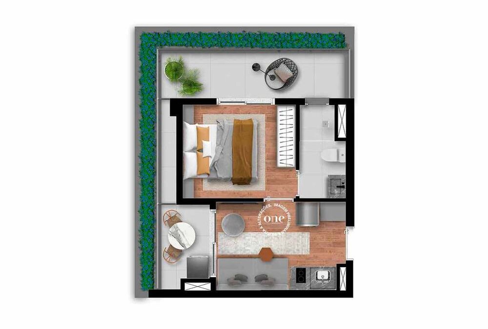 Apartamento, 1 quarto, 35 m² - Foto 10