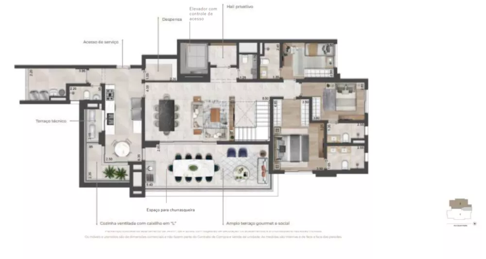 Apartamento, 4 quartos, 217 m² - Foto 4