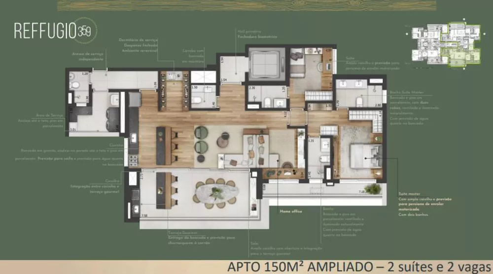 Apartamento à venda com 3 quartos, 217m² - Foto 19