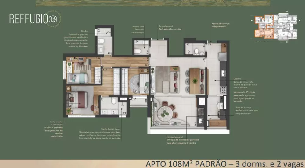 Apartamento à venda com 3 quartos, 217m² - Foto 15