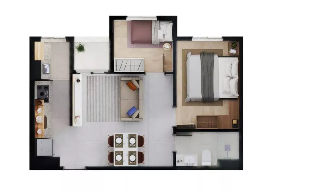 Apartamento, 2 quartos, 50 m² - Foto 3