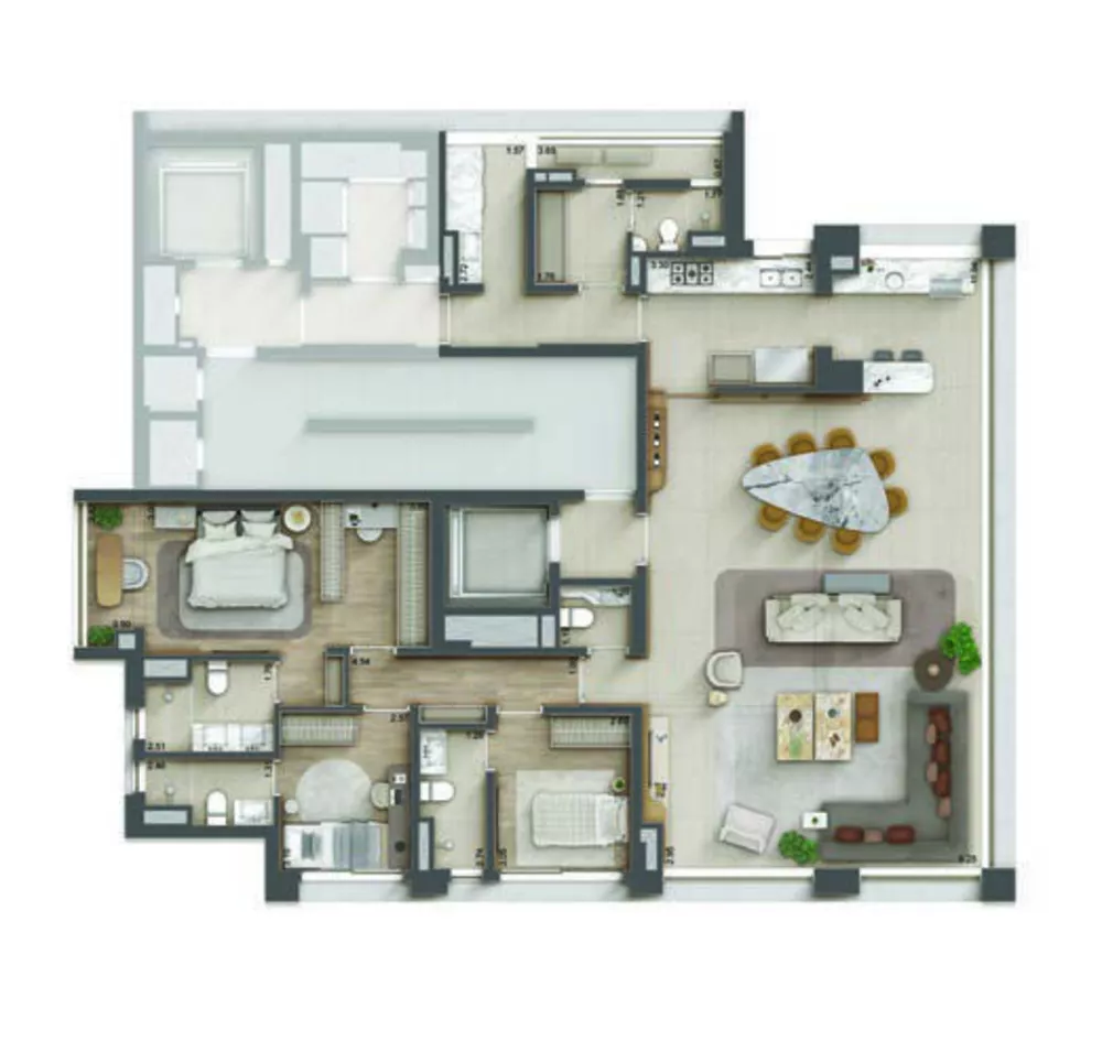 Apartamento à venda com 3 quartos, 178m² - Foto 19