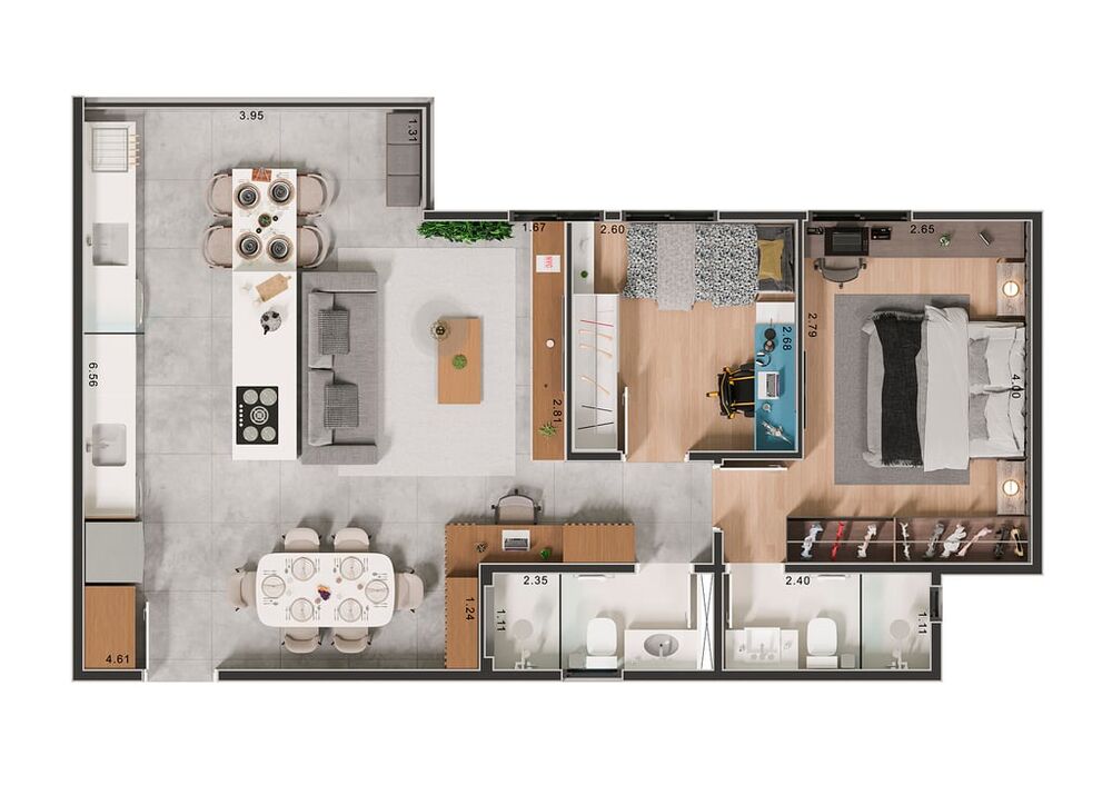 Cobertura, 3 quartos, 130 m² - Foto 3