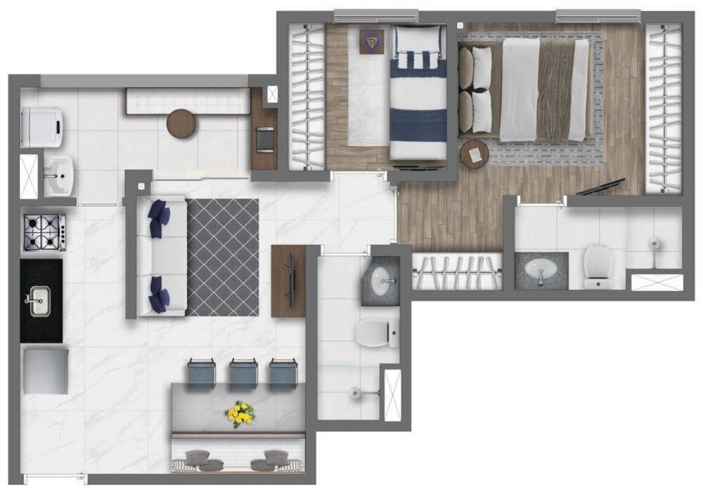 Apartamento, 3 quartos, 60 m² - Foto 13