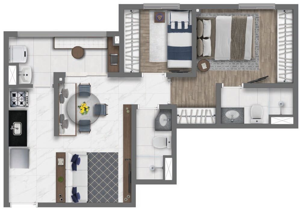 Apartamento, 3 quartos, 60 m² - Foto 14