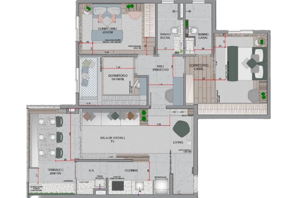 Apartamento, 3 quartos, 81 m² - Foto 3