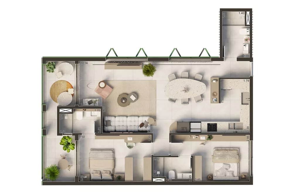 Apartamento, 2 quartos, 146 m² - Foto 7