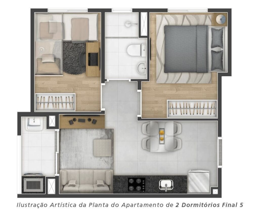 Apartamento, 2 quartos, 33 m² - Foto 8