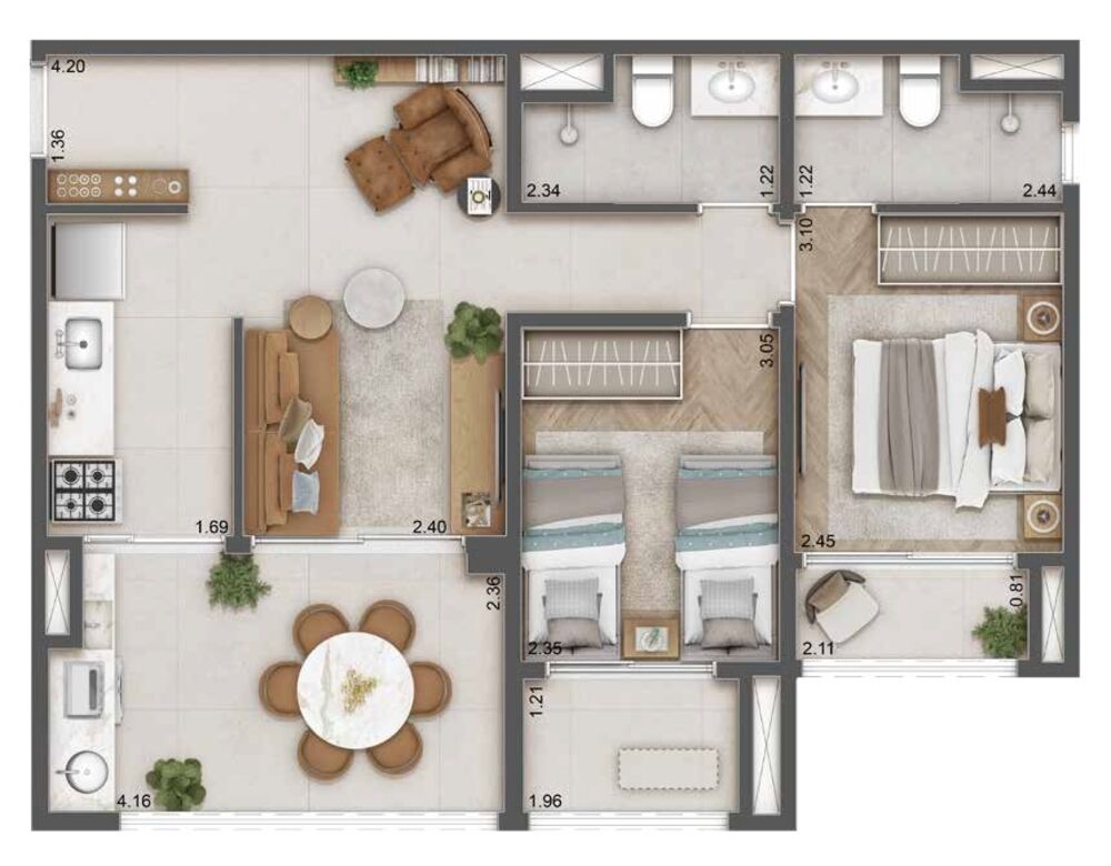 Apartamento, 1 quarto, 31 m² - Foto 7