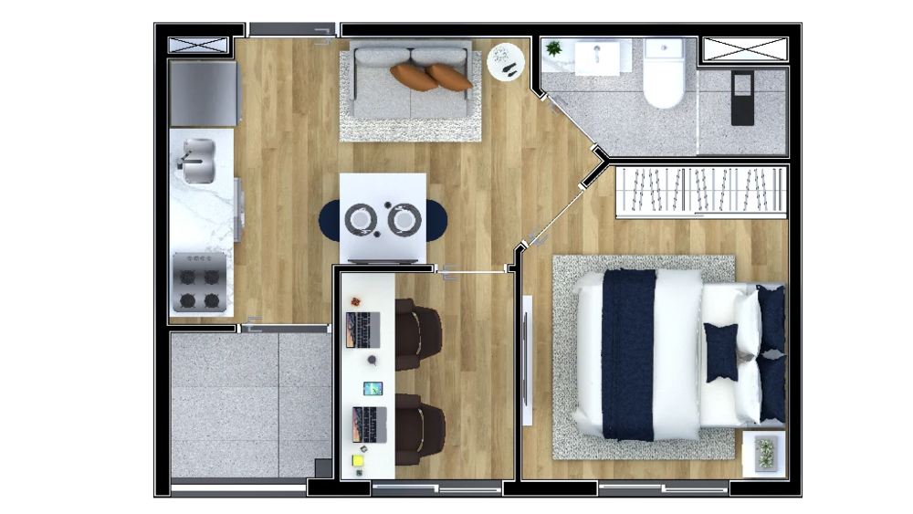 Cobertura, 1 quarto, 45 m² - Foto 8