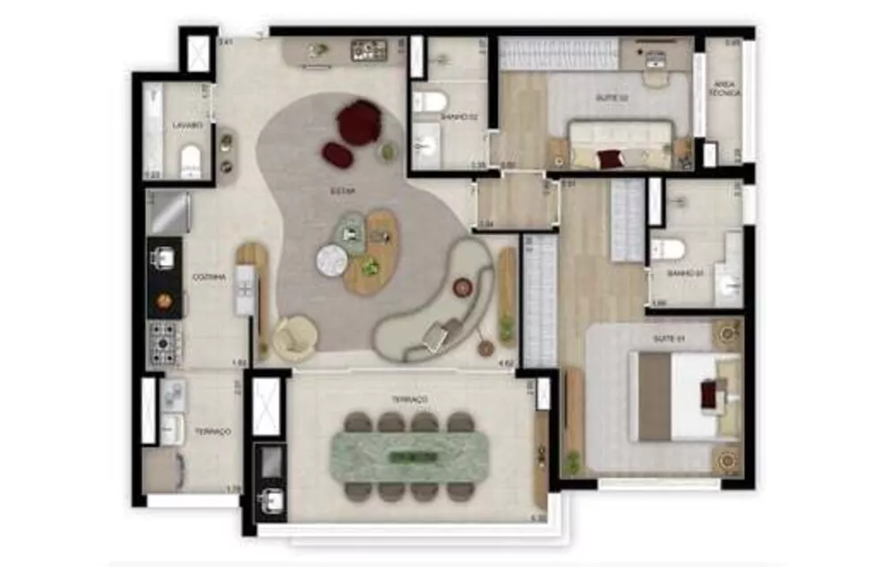 Apartamento, 4 quartos, 184 m² - Foto 4