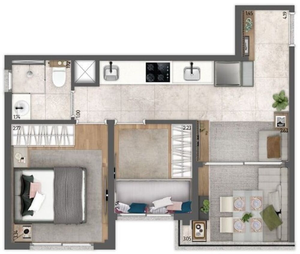 Apartamento, 1 quarto, 29 m² - Foto 11