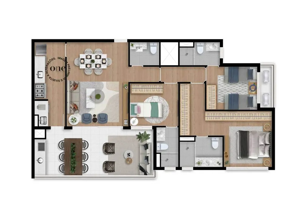 Apartamento, 3 quartos, 108 m² - Foto 4