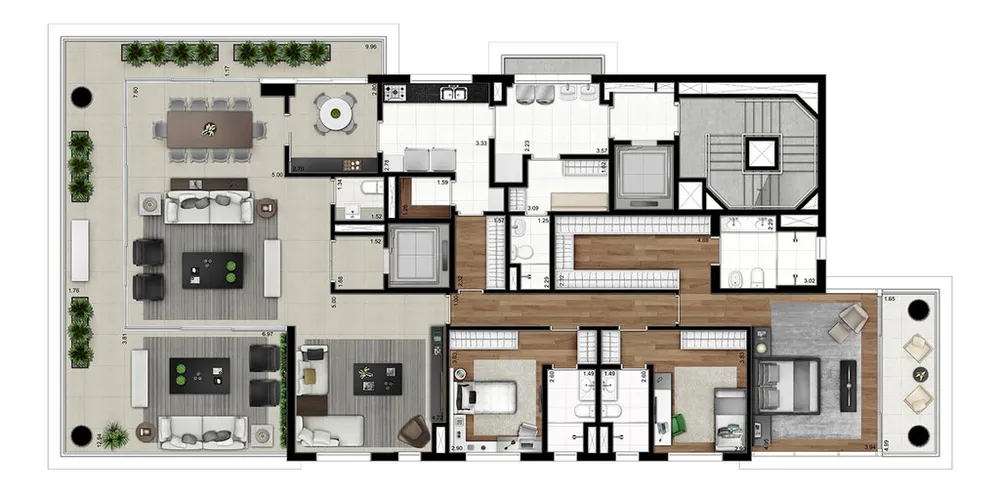 Apartamento, 4 quartos, 294 m² - Foto 4