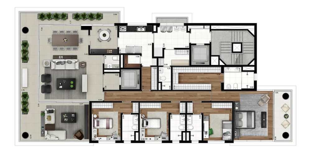 Apartamento, 4 quartos, 294 m² - Foto 3
