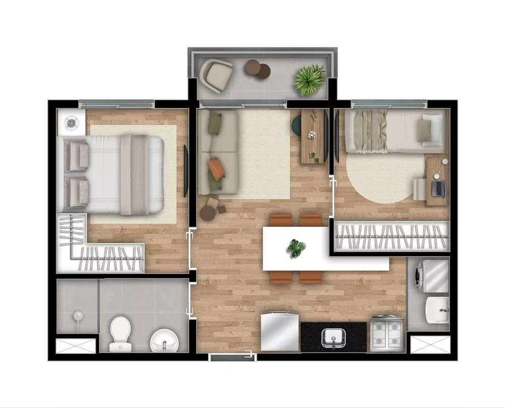 Apartamento à venda com 2 quartos, 42m² - Foto 16