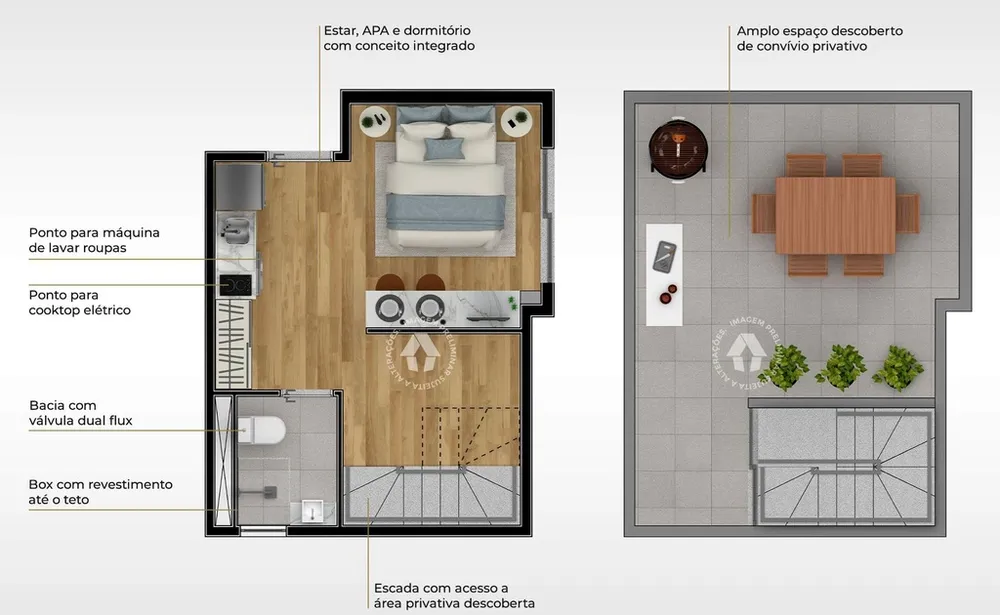 Apartamento, 1 quarto, 25 m² - Foto 2