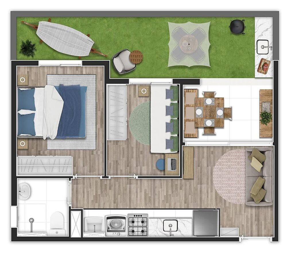 Apartamento, 2 quartos, 45 m² - Foto 4