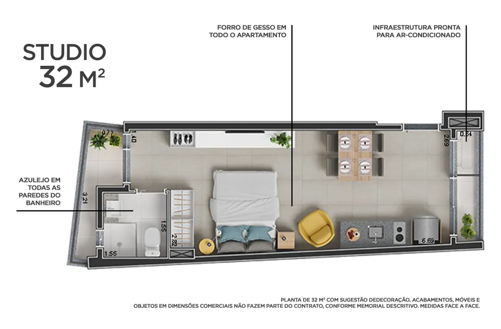 Apartamento, 1 quarto, 35 m² - Foto 4