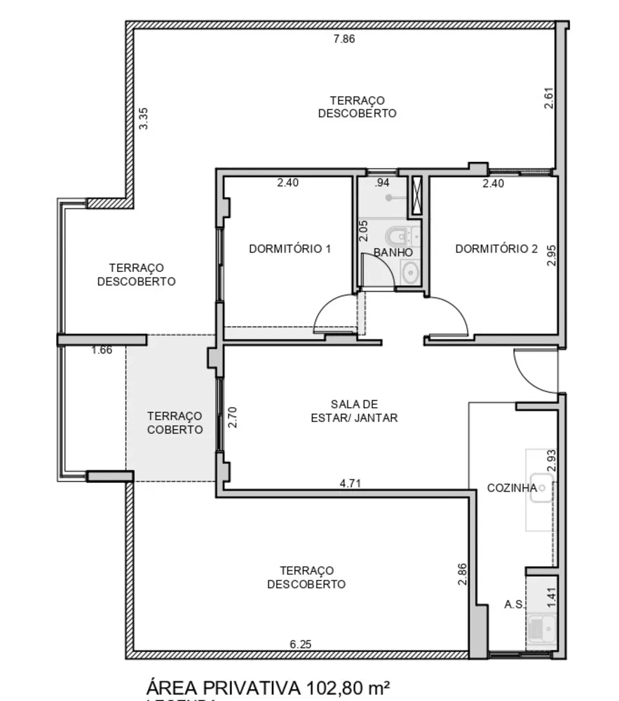 Apartamento à venda com 2 quartos, 51m² - Foto 6