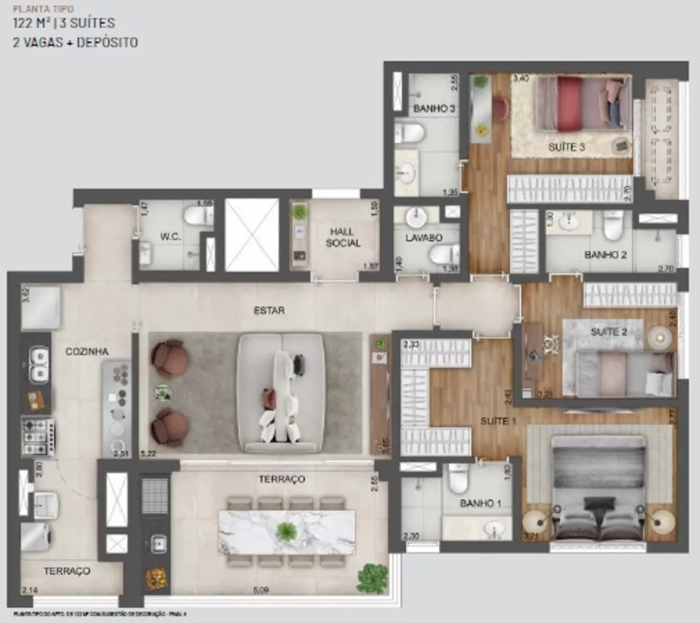 Apartamento, 4 quartos, 141 m² - Foto 11