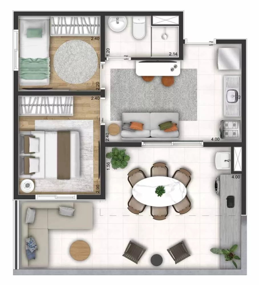Apartamento, 1 quarto, 34 m² - Foto 24