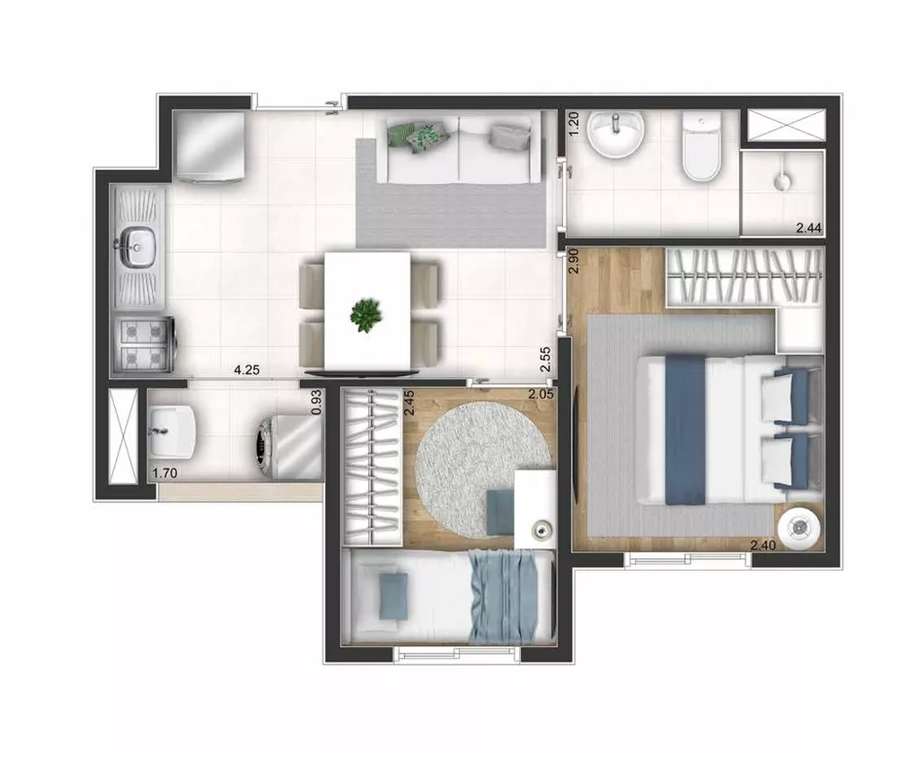 Apartamento, 1 quarto, 34 m² - Foto 16