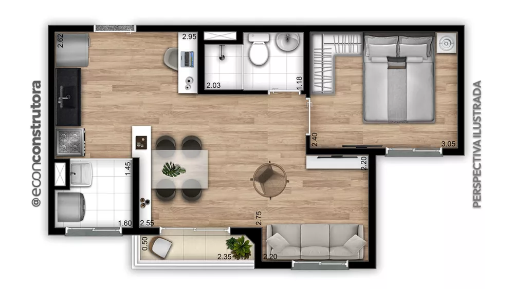 Apartamento à venda com 2 quartos, 32m² - Foto 11