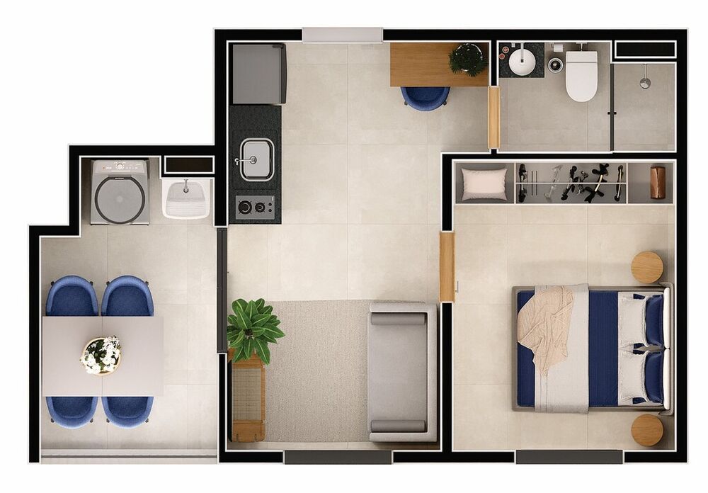 Apartamento, 2 quartos, 33 m² - Foto 21