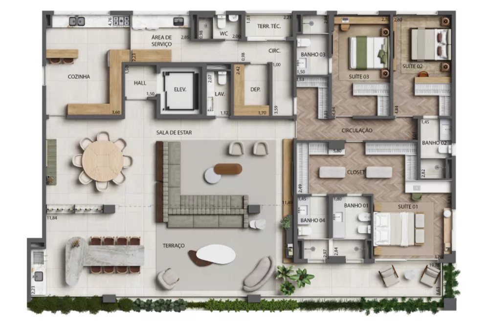 Apartamento, 3 quartos, 173 m² - Foto 18