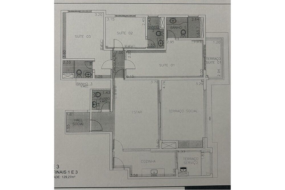 Apartamento, 3 quartos, 129 m² - Foto 3