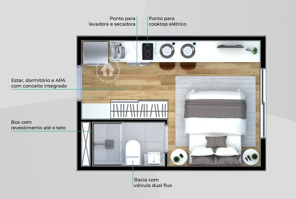 Cobertura, 1 quarto, 67 m² - Foto 5