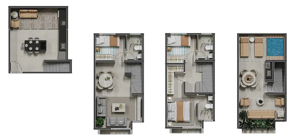 Casa de Condomínio, 2 quartos - Foto 4