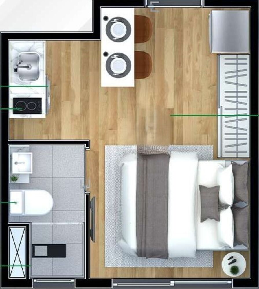 Cobertura, 1 quarto, 51 m² - Foto 3