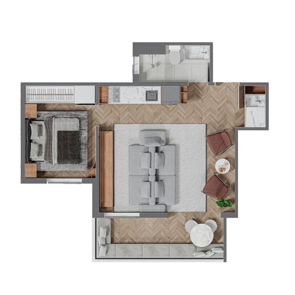 Apartamento, 2 quartos, 44 m² - Foto 5