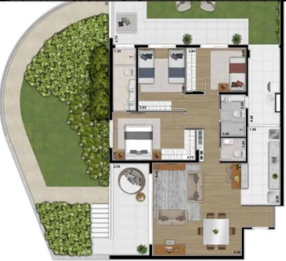 Apartamento à venda com 3 quartos, 132m² - Foto 8