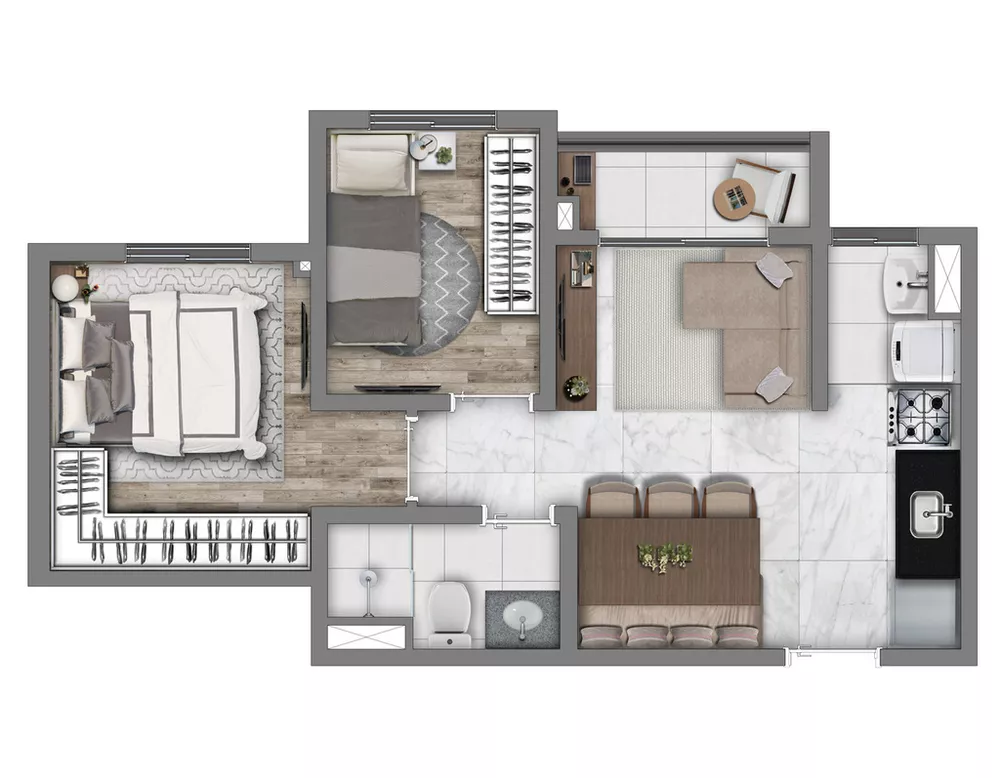 Apartamento, 3 quartos, 55 m² - Foto 10