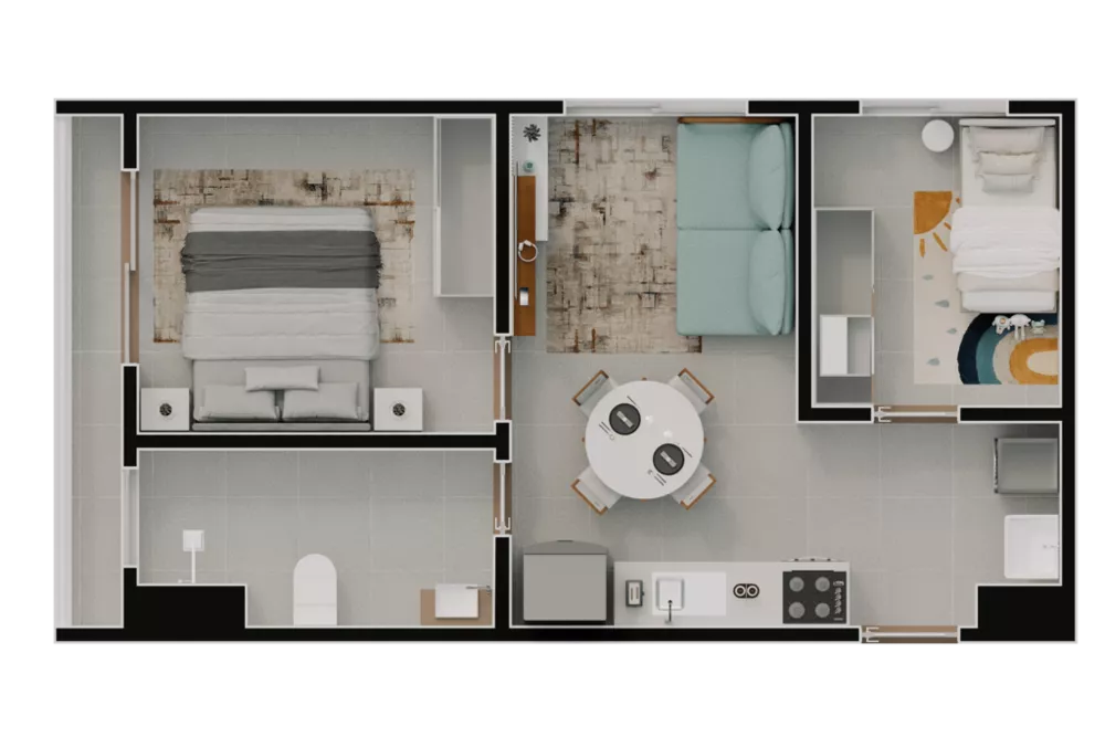 Apartamento, 2 quartos, 37 m² - Foto 1